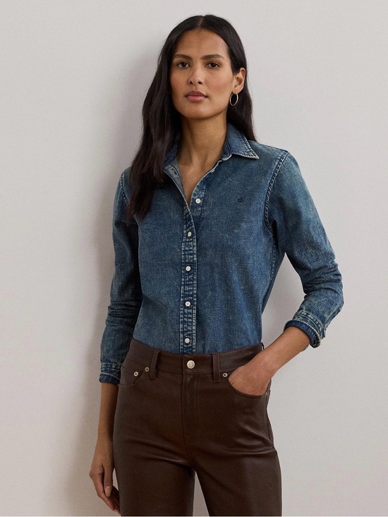 Lauren Ralph Lauren Tops - Lauren Ralph Lauren Women's Classic-Fit Denim Shirt